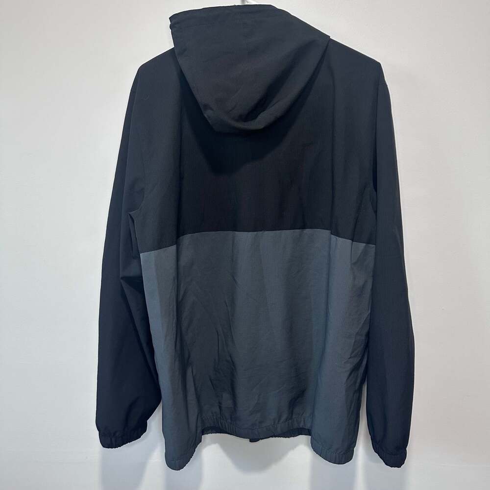 Voyager Men's Micro Ripstop Water Resistant Hooded Jacket Gray/Black, Sz XL - Picture 4 of 5
